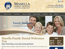 Tablet Screenshot of masellafamilydental.com